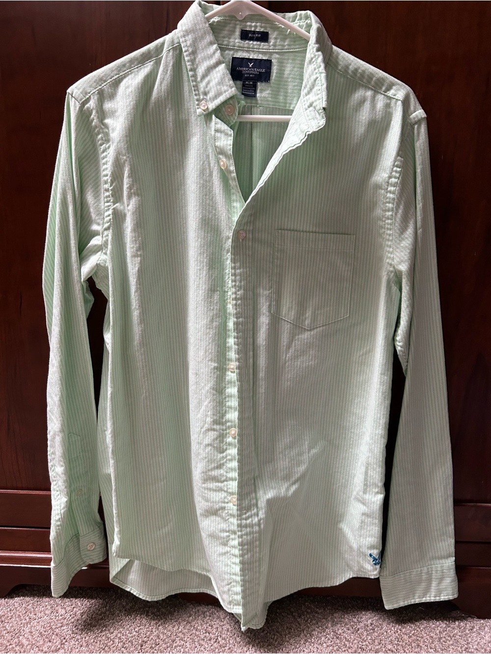 American Eagle Outfitters Men’s Slim Fit Button -Down Shirt M